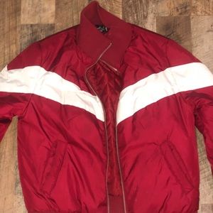 Red Bomber Jacket